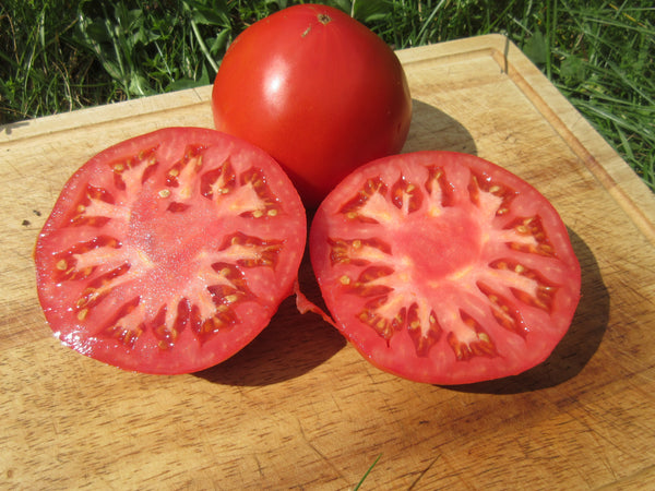Graines de tomate coeur de boeuf, tomate coupée sur une planche, Graines, Semence de tomates, Semences bio,   semences ancestrales, seeds, tomato seeds, Semences pour jardin, Semenc